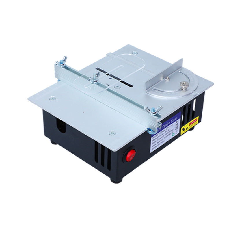 Major upgrade! Industrial-grade aluminum alloy mini table saw: 2-inch blade for precise cutting of metal, wood, and acrylic with ease