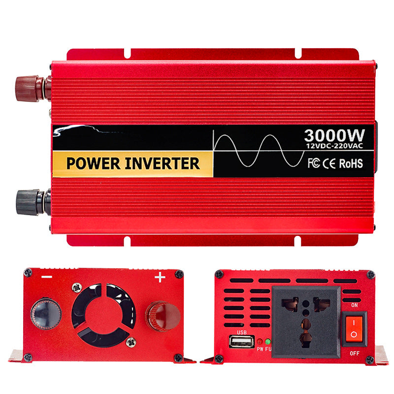 High power 3000W inverter 24V to 220V vehicle-mounted special modified sine wave power converter outdoor home emergency