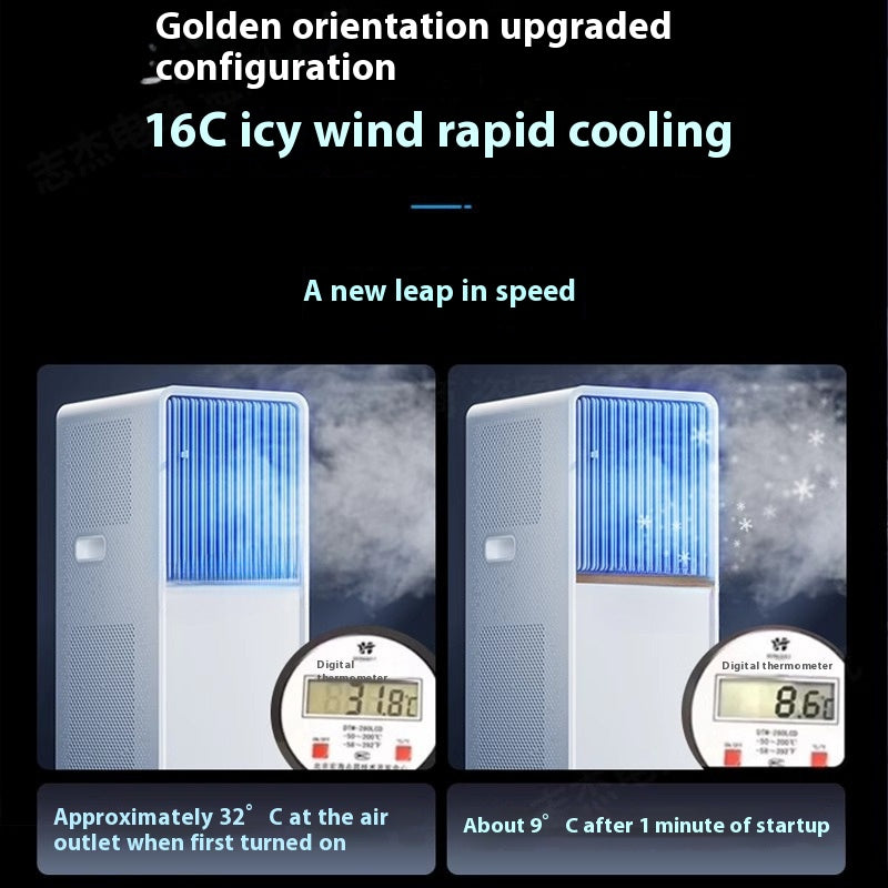 Suitable for office/rental/home use, portable air conditioner, punch-free installation, small space cooling solution
