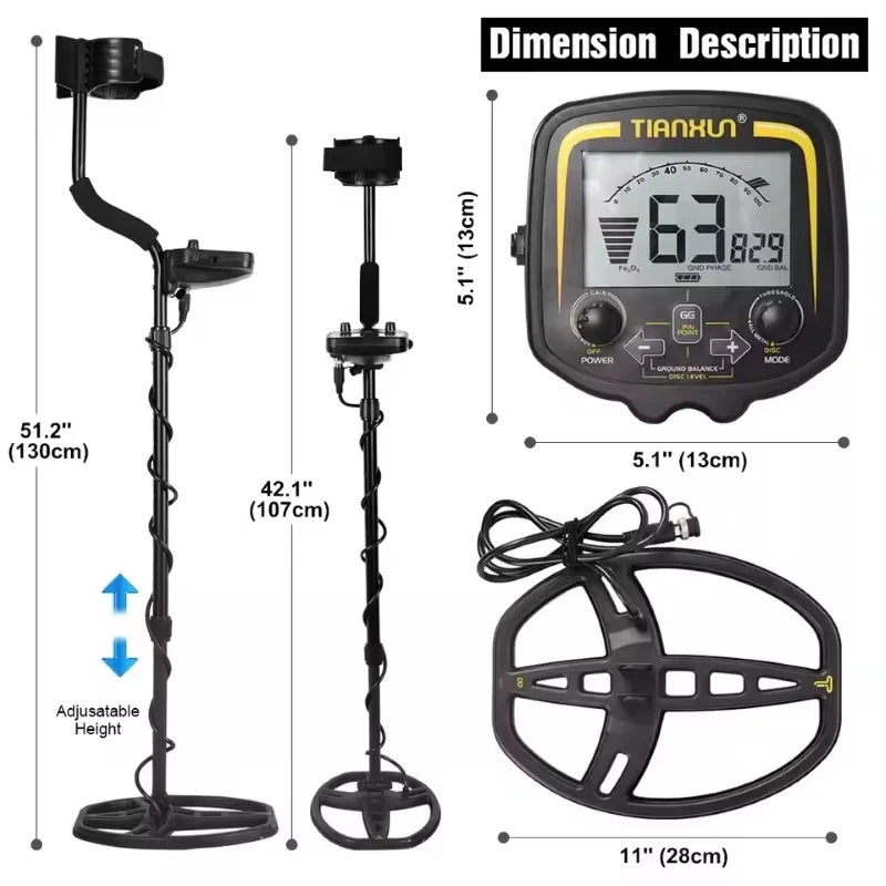 Professional Gold Detector 5 Meters Deep Metal Detector Underground for Gold