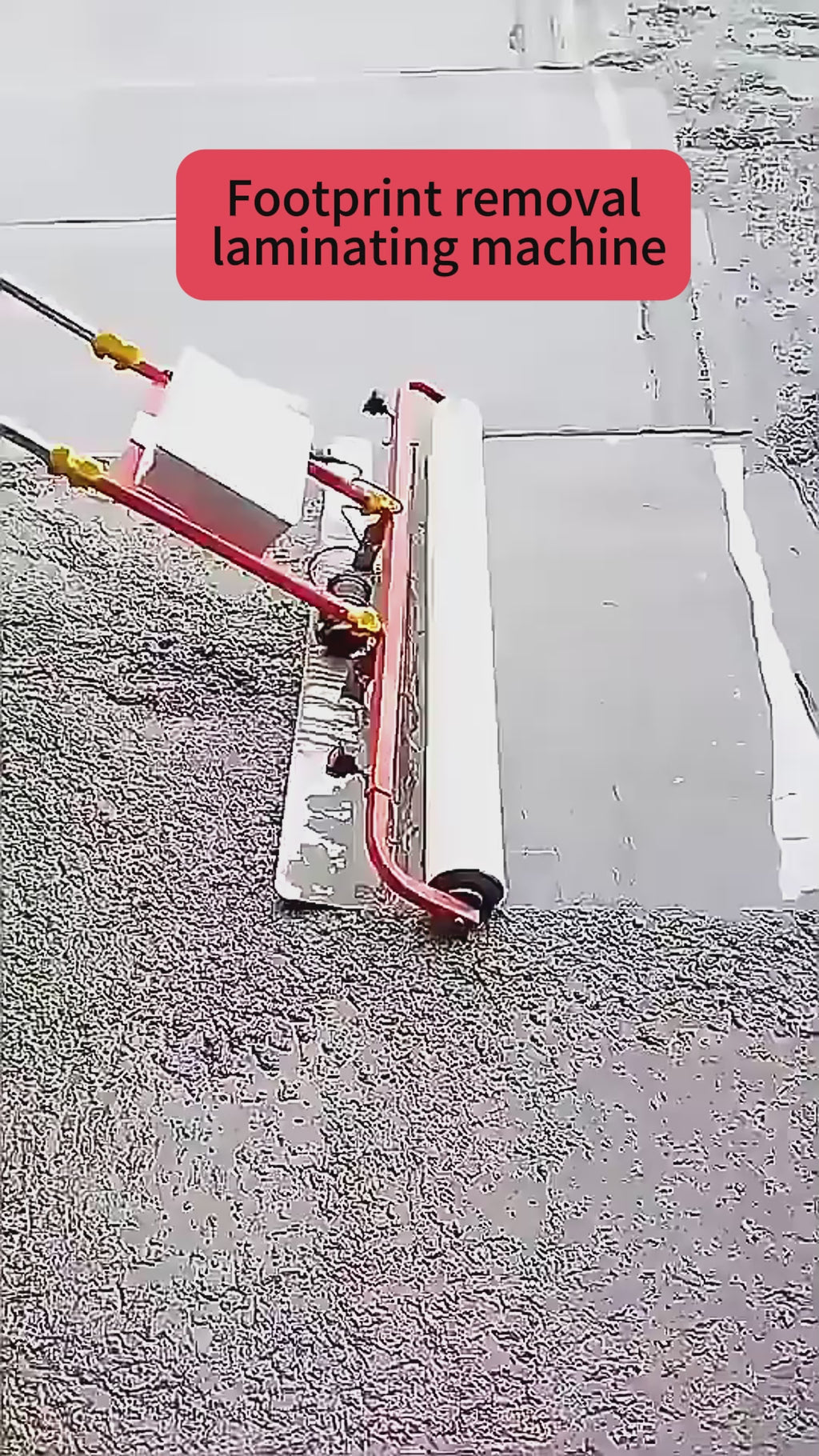 Concrete Laminating Machine Cement Flooring Vibrating Cover Film Machine to Remove Footprints Vibration Leveling Ruler