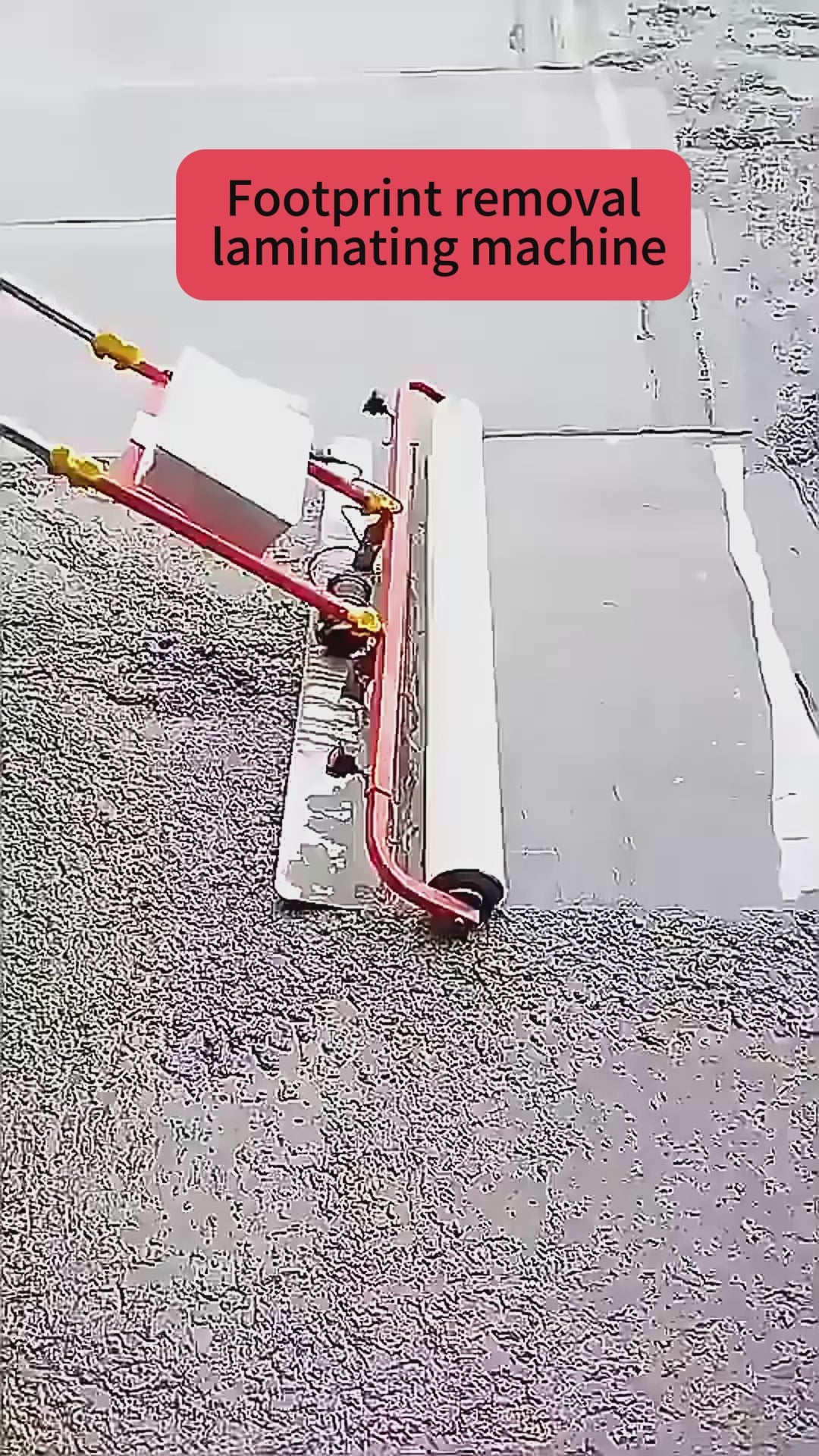 Concrete Laminating Machine Cement Flooring Vibrating Cover Film Machine to Remove Footprints Vibration Leveling Ruler