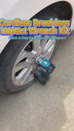 Cordless Brushless Impact Wrench Kit – 21V, 2 Batteries & Charger